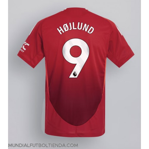 Camiseta Manchester United Rasmus Hojlund #9 Primera Equipación Replica 2024-25 mangas cortas